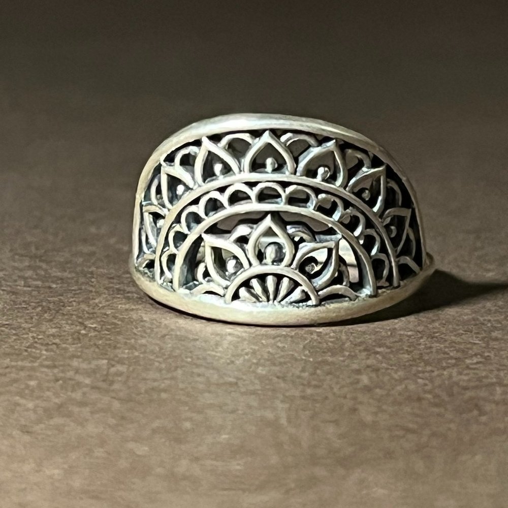 Princess Crown Mandala Ring